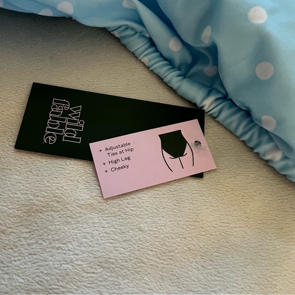 Wild Fable Extra High Leg Cheeky One Piece Swimsuit Polka dot-print Size XXS - Picture 5 of 6